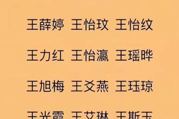 王姓宝宝起名参考：经典与创新结合