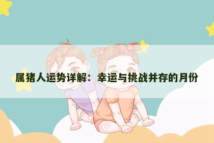 属猪人运势详解：幸运与挑战并存的月份