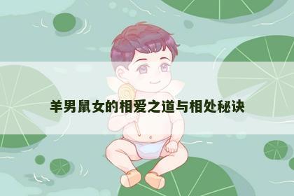 羊男鼠女的相爱之道与相处秘诀