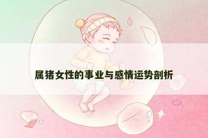 属猪女性的事业与感情运势剖析