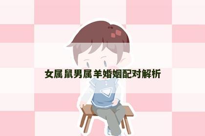 女属鼠男属羊婚姻配对解析